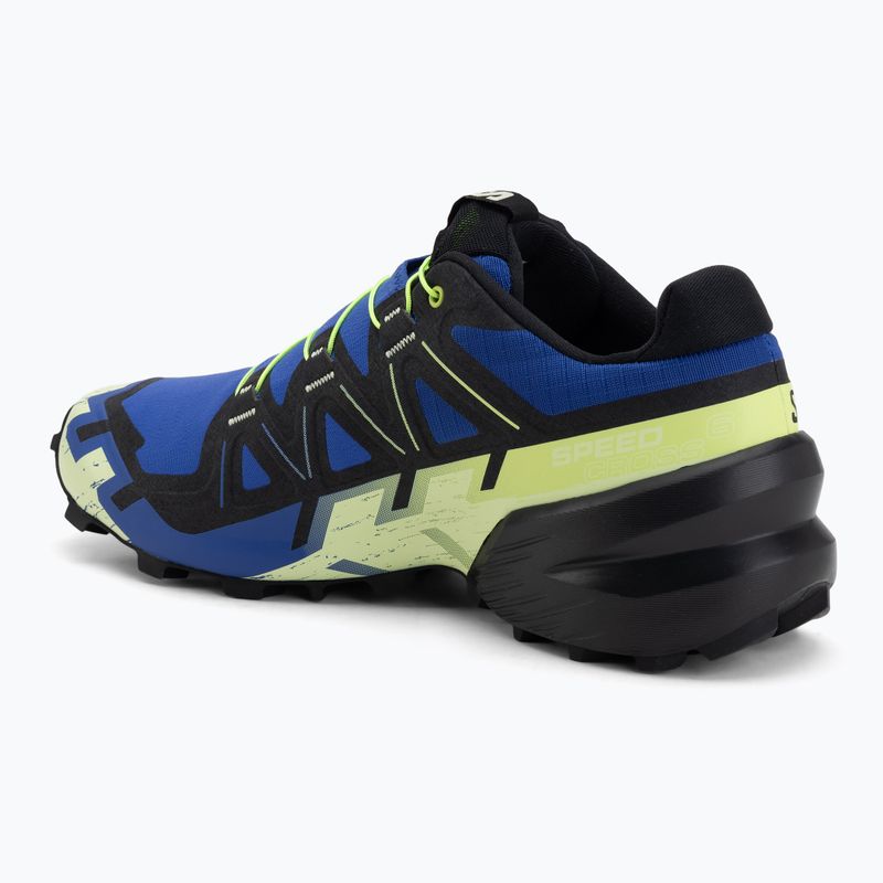 Men's running shoes Salomon Speedcross 6 bluing/black/acid lime 3