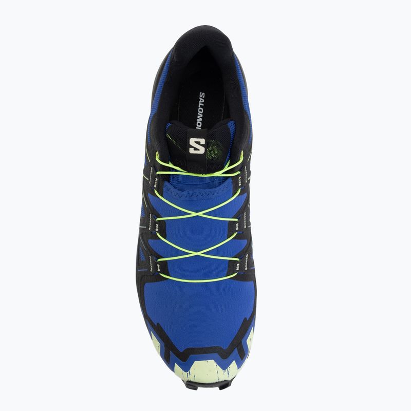 Men's running shoes Salomon Speedcross 6 bluing/black/acid lime 5