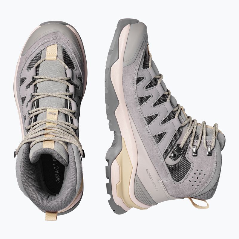 Women's trekking boots Salomon Quest Echo GTX gull/paloma/bog 5
