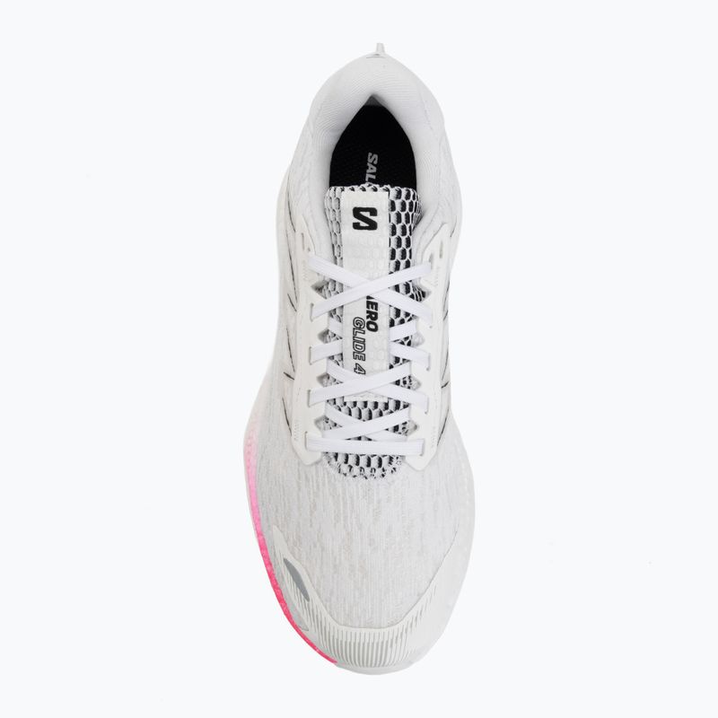 Women's running shoes Salomon Aero Glide 4 white/white/black 5