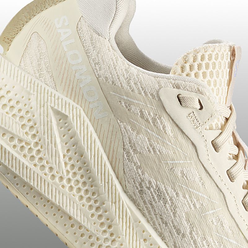 Women's running shoes Salomon Aero Glide 4 vanila/vanila/white 8