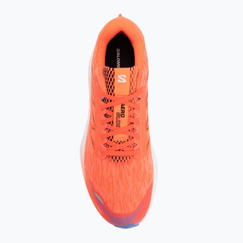 Men's running shoes Salomon Aero Glide 4 neon flame/white/persia 5