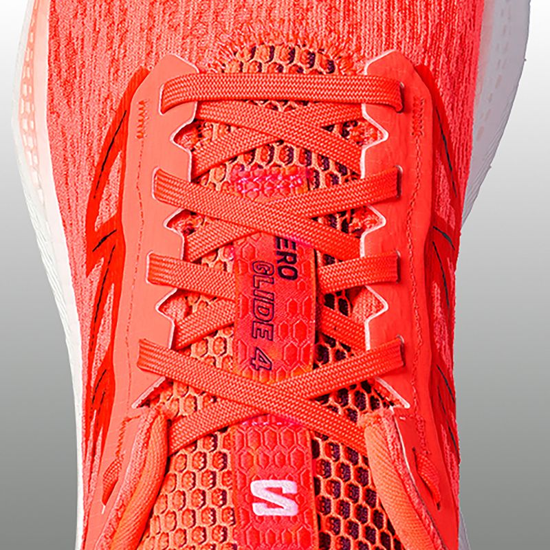 Men's running shoes Salomon Aero Glide 4 neon flame/white/persia 9