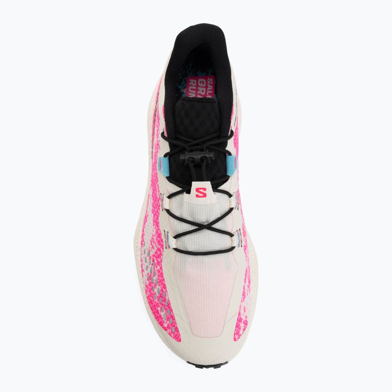 Men's running shoes Salomon Aero Glide 4 GRVL vanilla ice/knockout pink/black 5