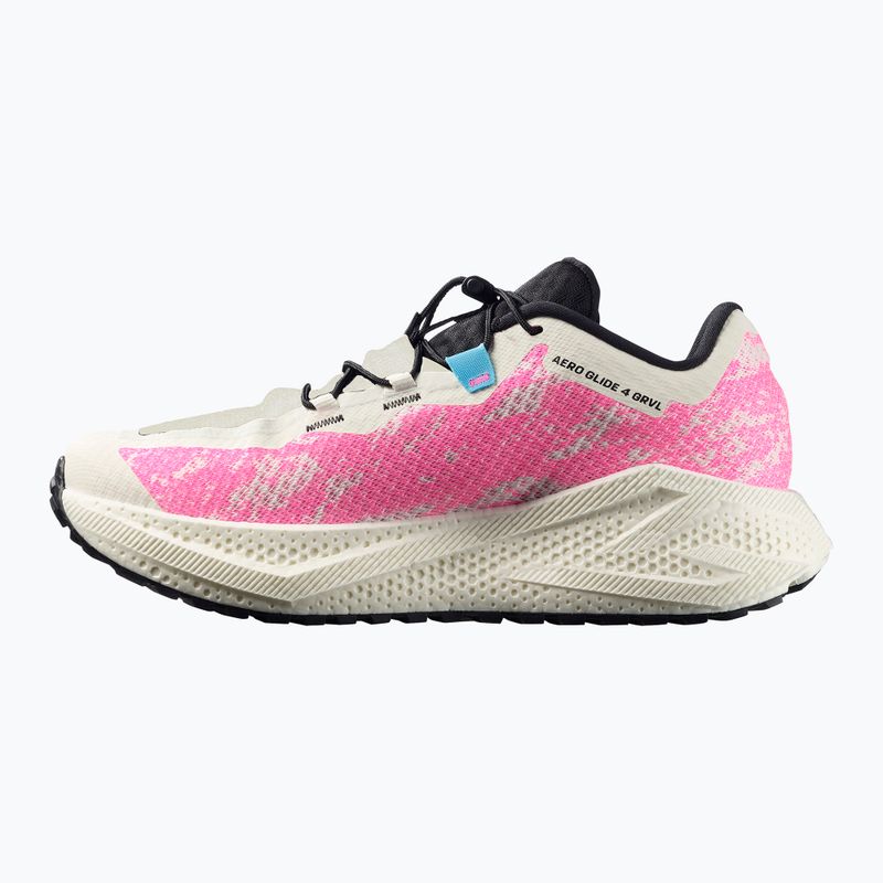 Men's running shoes Salomon Aero Glide 4 GRVL vanilla ice/knockout pink/black 9
