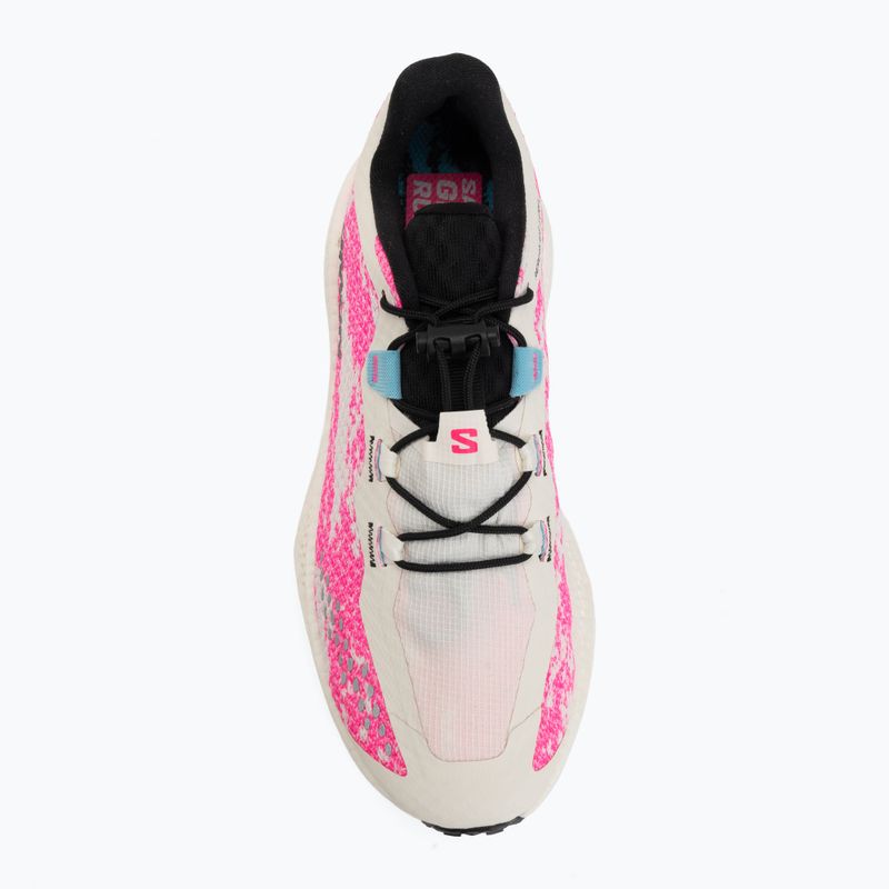 Women's running shoes Salomon Aero Glide 4 GRVL vanilla ice/knockout pink/black 5