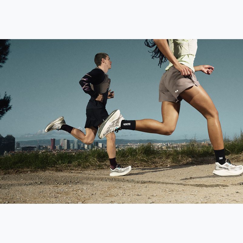 Women's running shoes Salomon Aero Glide 4 GRVL vanilla ice/black iron 13