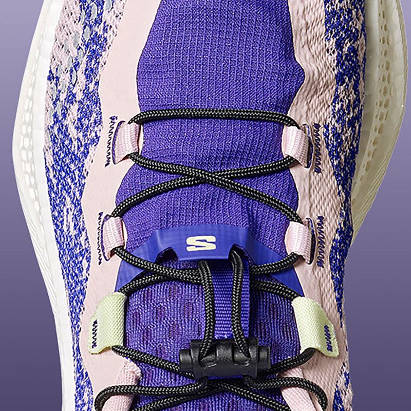 Women's running shoes Salomon Aero Glide 4 GRVL shadow gray/deep blue/butterfly 5