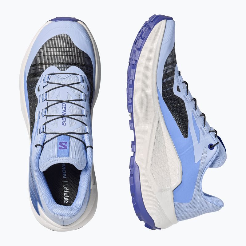 Women's running shoes Salomon Genesis brunnera blue/persian jewel/deep blue 4