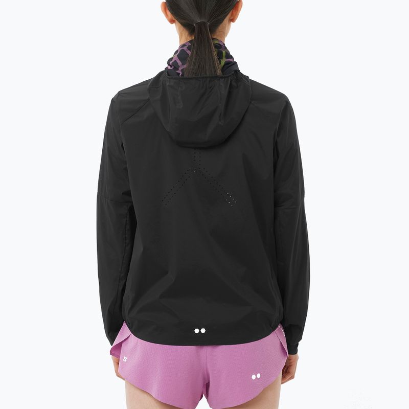 Women's running jacket Salomon Sense Aero Wind black 2
