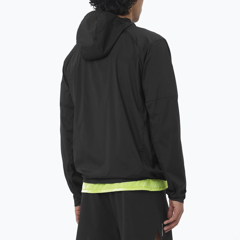 Men's running jacket Salomon Sense Aero Wind black 2