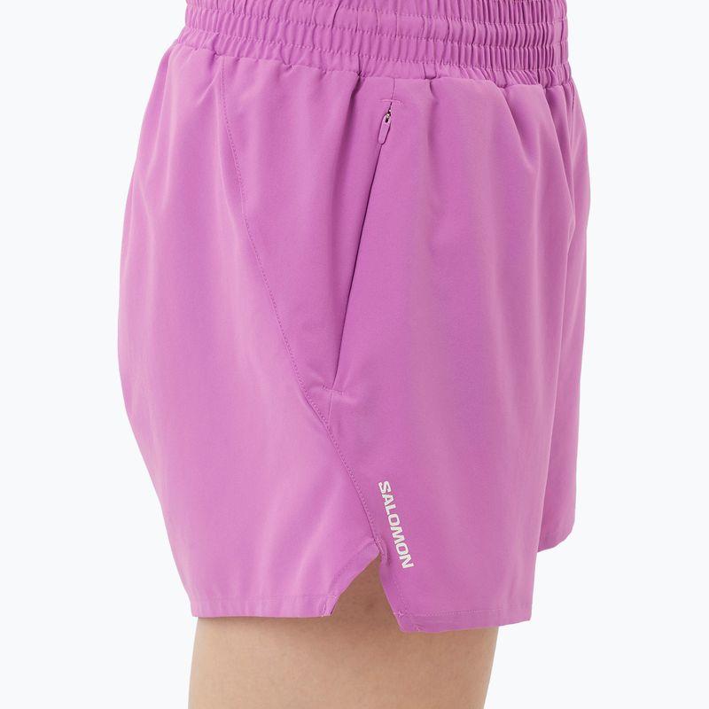 Women's running shorts Salomon SHAKEout Core 4 "iris orchid" 4