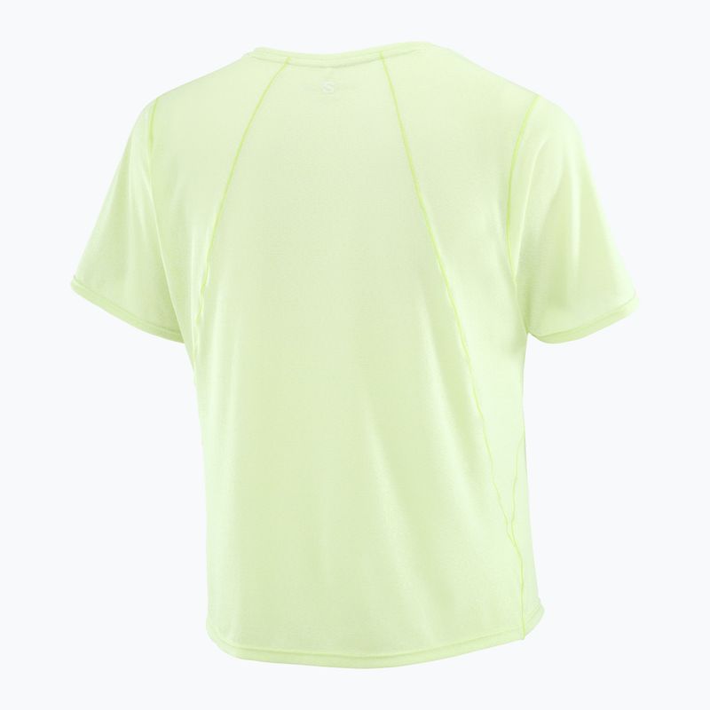 Women's running top Salomon Shakeout Air Cropp butterfly 4