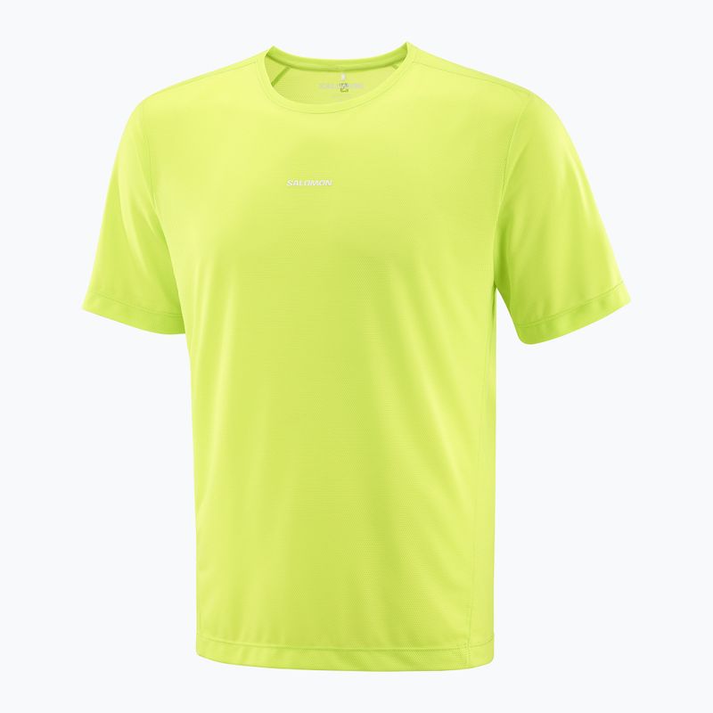 Men's running top Salomon Shakeout Core acid lime 3