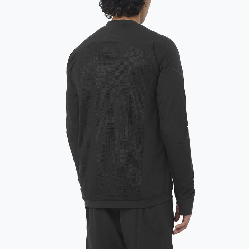 Men's running sweatshirt Salomon Ultra Fleece Deep Black 2