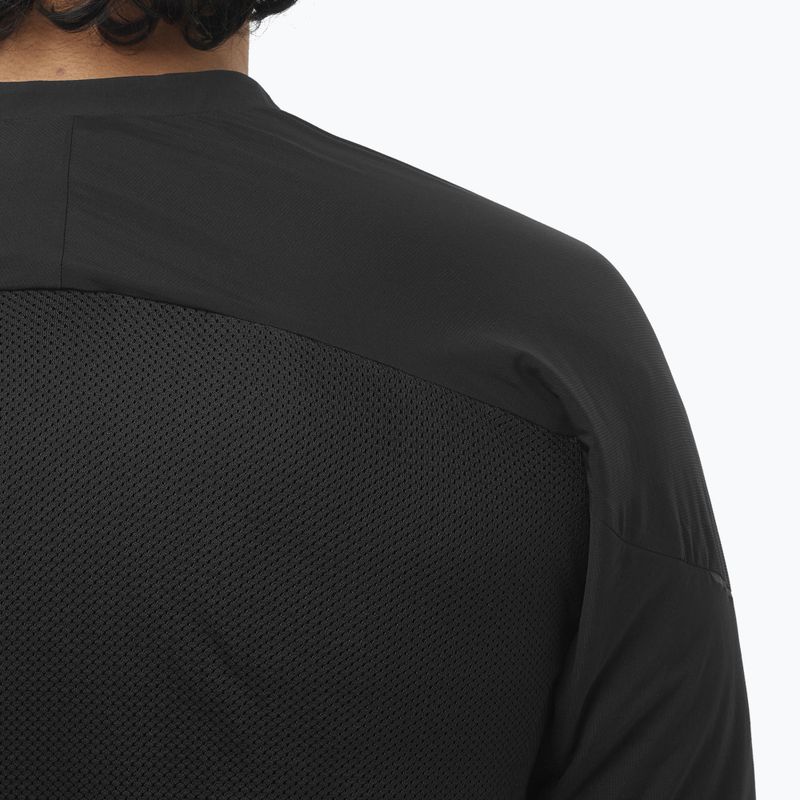 Men's running sweatshirt Salomon Ultra Fleece Deep Black 4