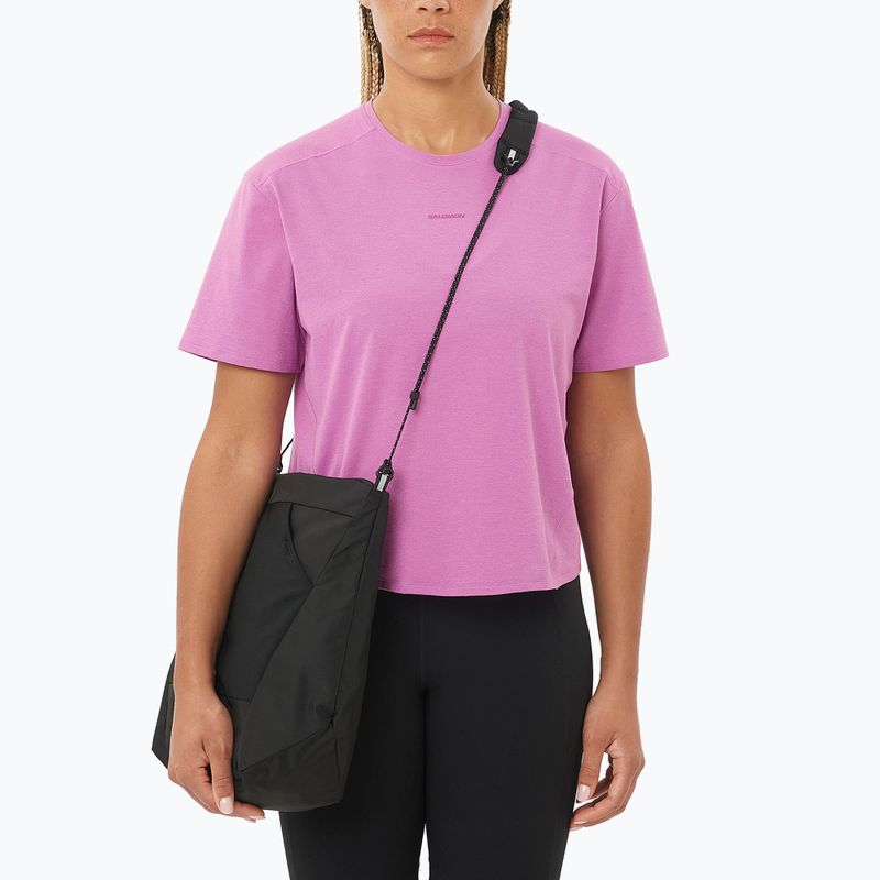 Women's T-shirt Salomon Trackline iris orchid