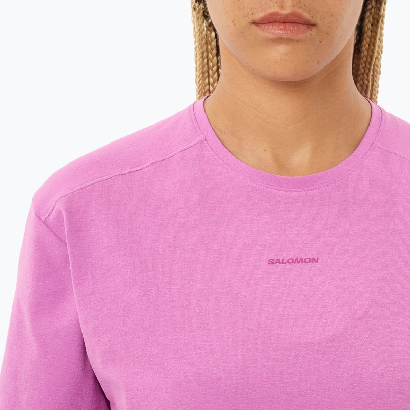 Women's T-shirt Salomon Trackline iris orchid 3