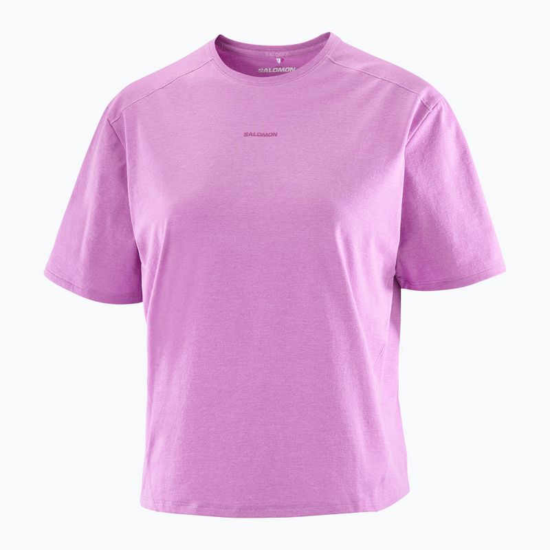 Women's T-shirt Salomon Trackline iris orchid 5