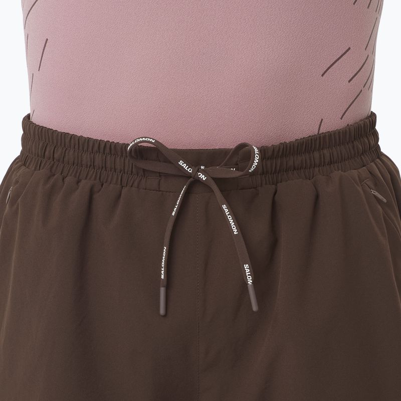 Men's running shorts Salomon SHAKEout Core 5" coffe bean 3