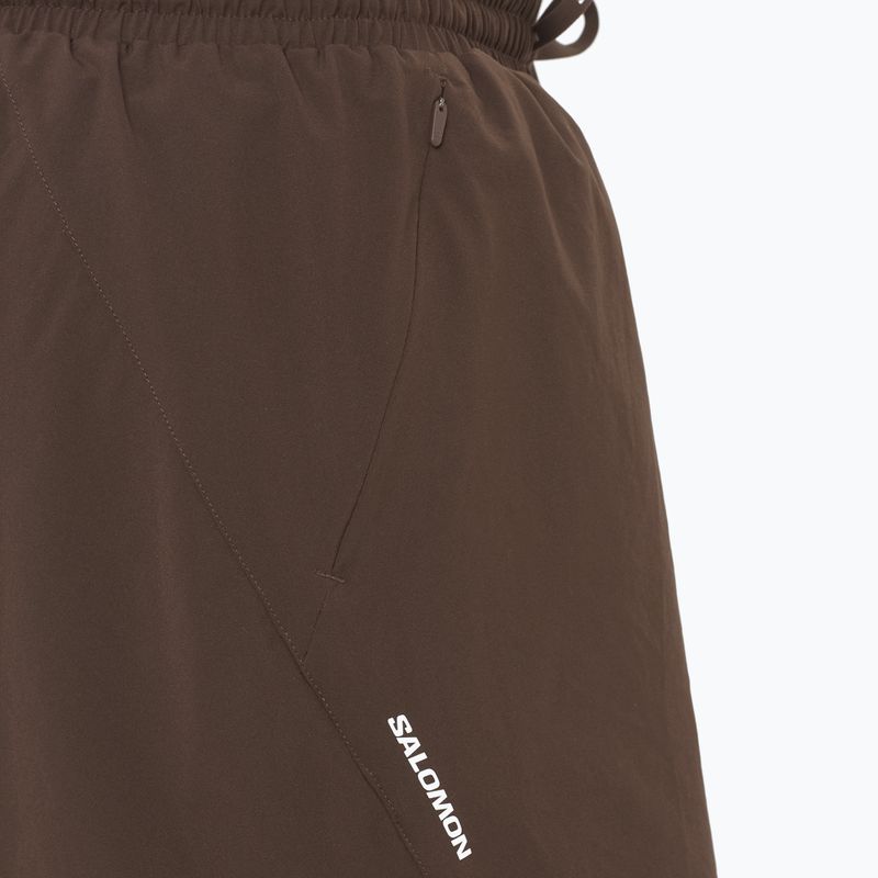 Men's running shorts Salomon SHAKEout Core 5" coffe bean 4