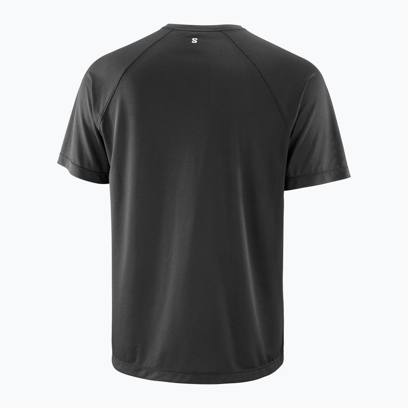 Men's running top Salomon Shakeout Core GFX deep black 4