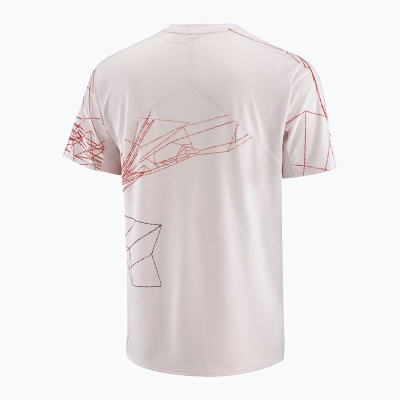 Men's running top Salomon S/Lab Speed Tee lilac ash/fiery red 5
