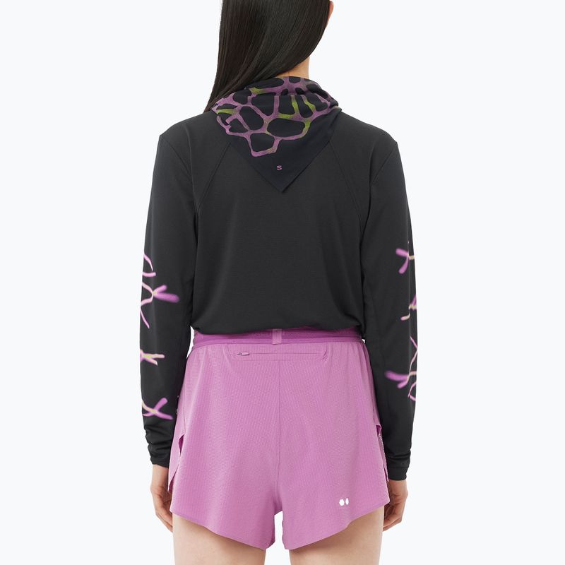 Women's running longsleeve Salomon Shakeout Core deep black 2