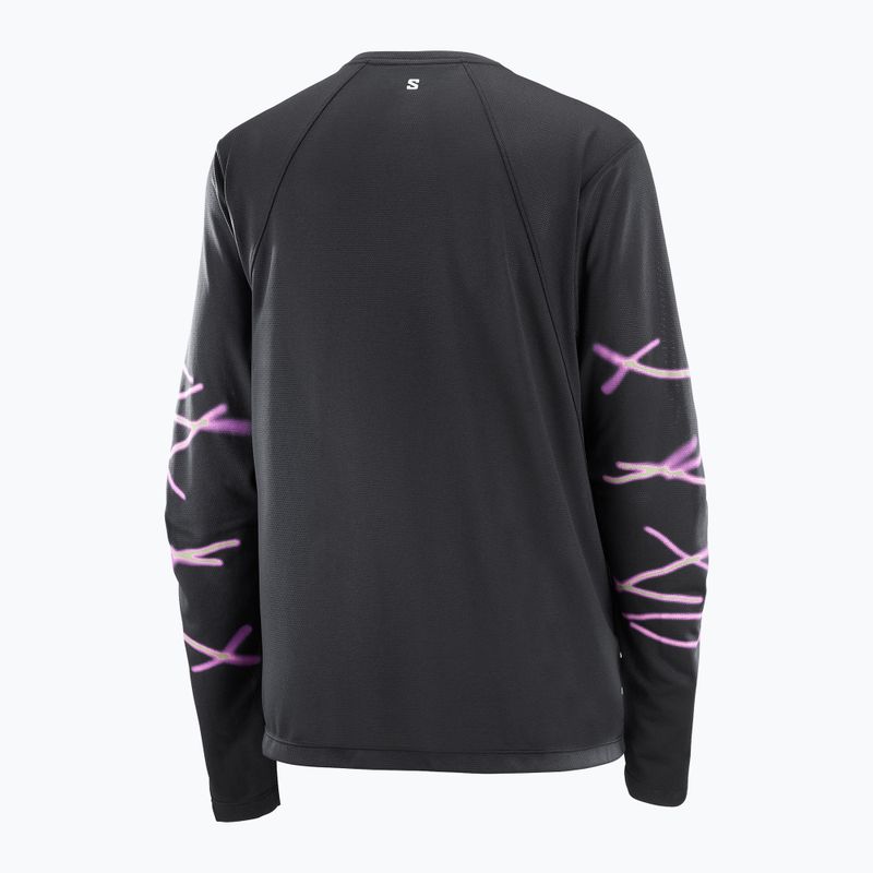 Women's running longsleeve Salomon Shakeout Core deep black 4