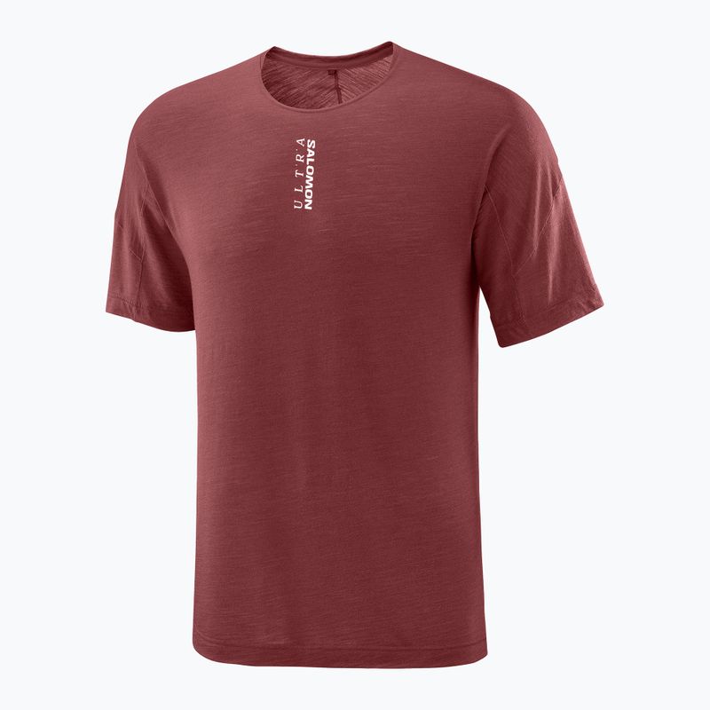 Men's running top Salomon Ultra Tee syrah 5