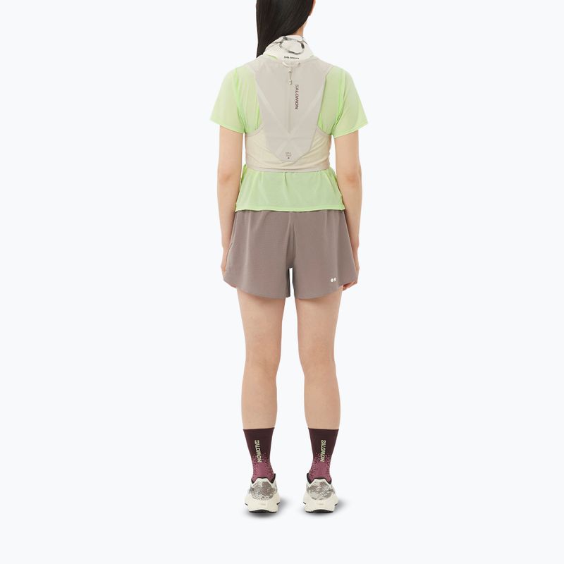 Women's running shorts Salomon Sense Aero Stow 4" iron 2