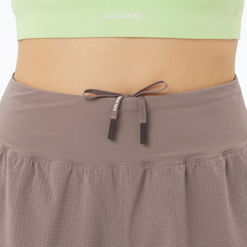 Women's running shorts Salomon Sense Aero Stow 4" iron 4