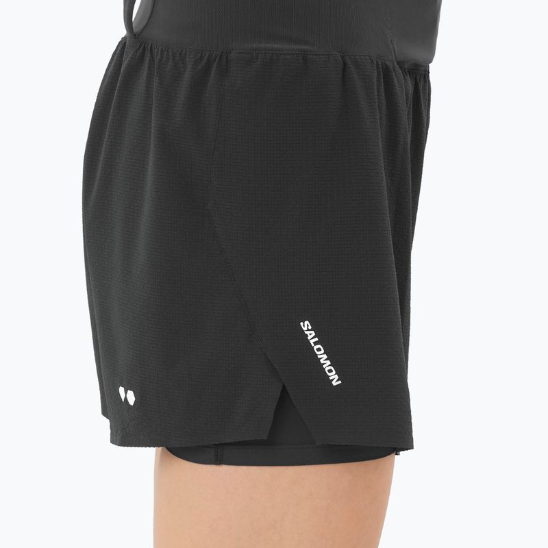 Women's running shorts Salomon Sense Aero 2IN1 Trail 4" deep black 3