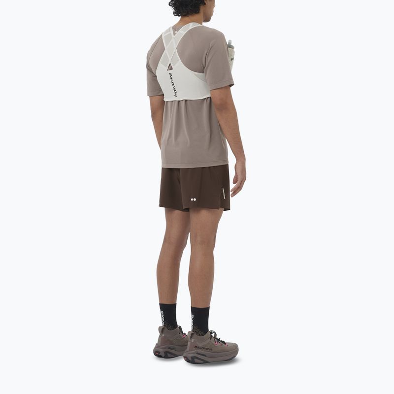 Men's running shorts Salomon Sense Aero Stow 5" coffee bean 2