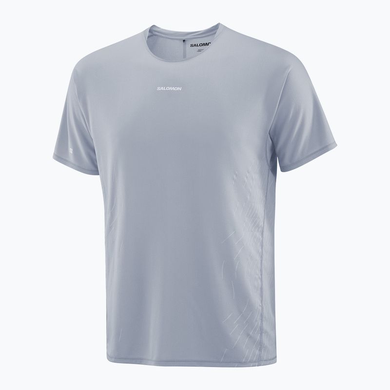 Men's running top Salomon Sense Aero SS Tee GFX trade winds 4