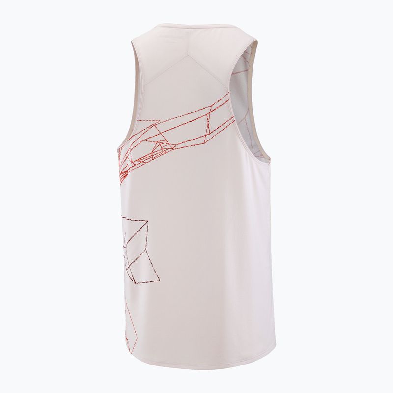 Men's running top Salomon S/Lab Speed Tee lilac ash/fiery red 5