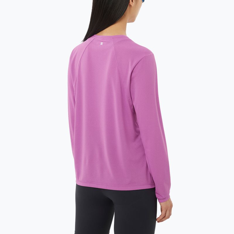 Women's running longsleeve Salomon Shakeout Core iris orchid 2