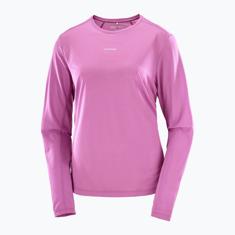 Women's running longsleeve Salomon Shakeout Core iris orchid 3