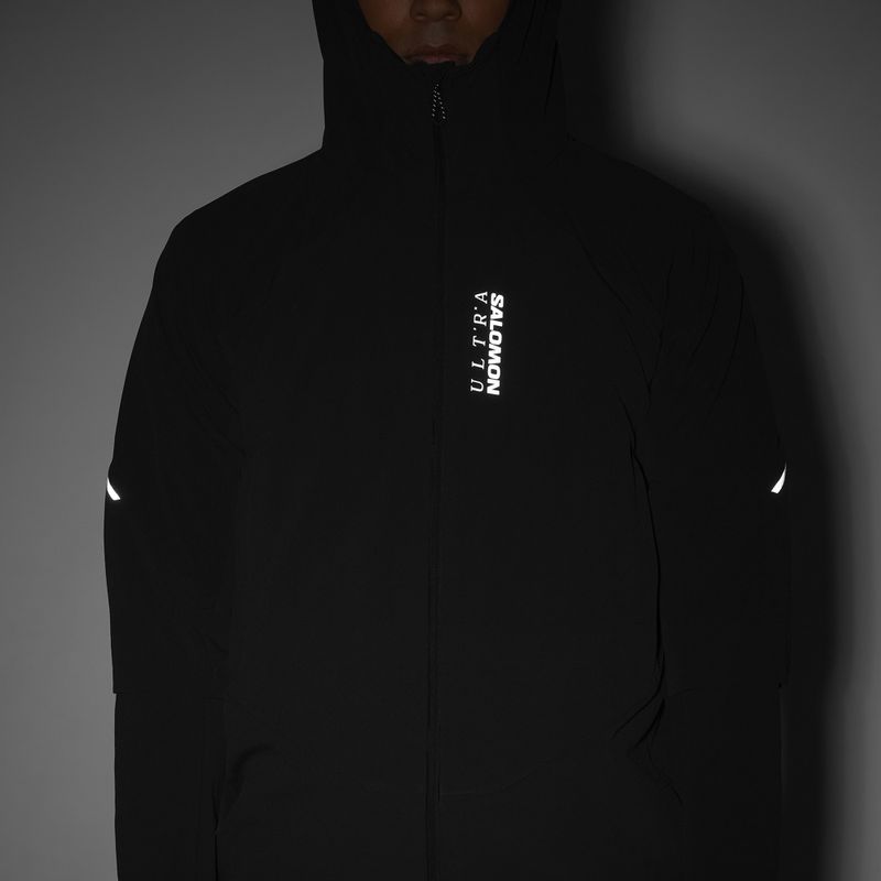 Men's running jacket Salomon Ultra Softshell Jacket deep black 7