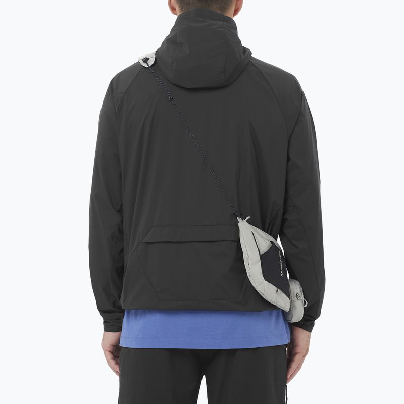 Men's Windbreaker Jacket Salomon Outwind Full Zip deep black 2