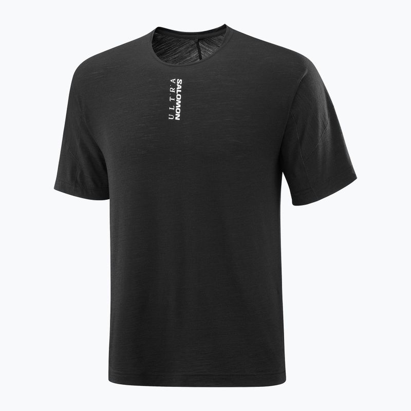 Men's running top Salomon Ultra Tee deep black 5