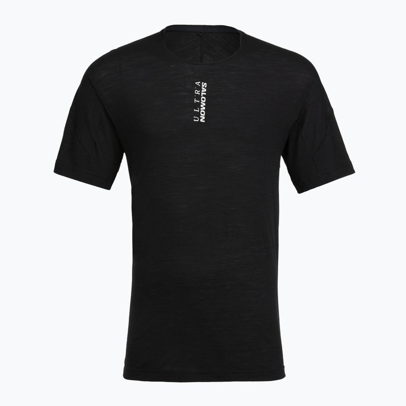 Men's running top Salomon Ultra Tee deep black 5