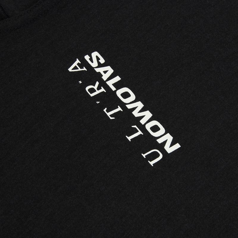 Men's running top Salomon Ultra Tee deep black 7