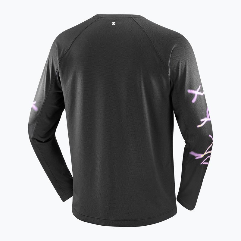 Men's running longsleeve Salomon Shakeout Core deep black 4