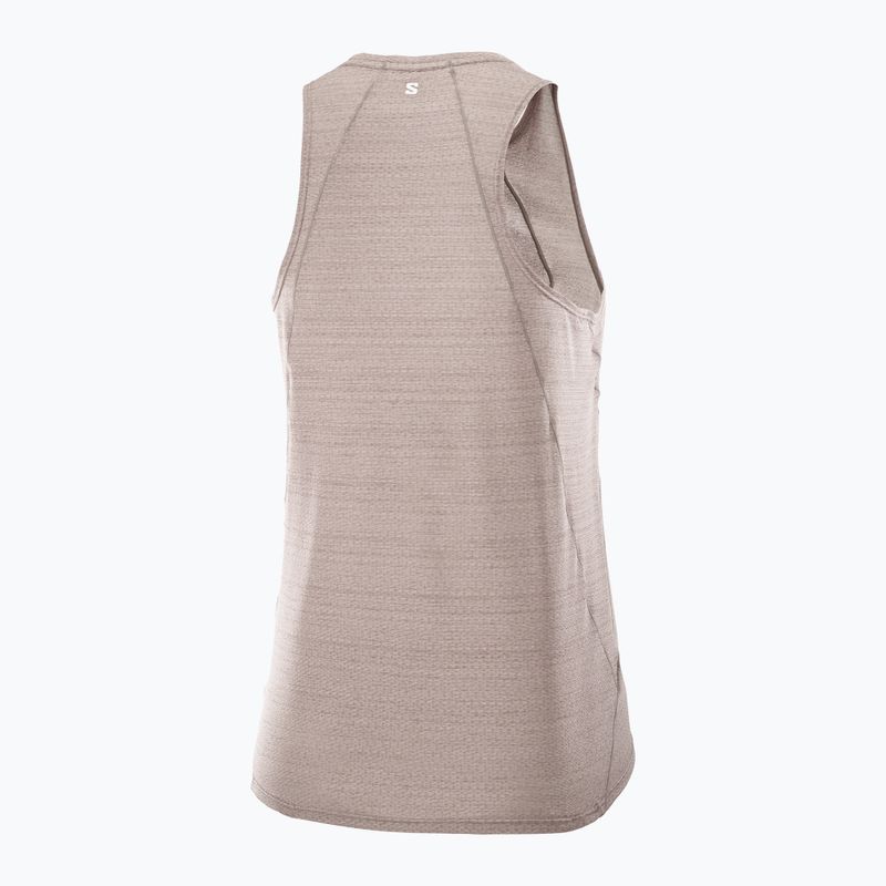 Women's running top Salomon SHAKEout Air Tank iron 4