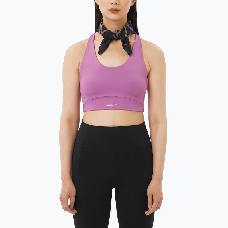 Salomon SHAKEout Core iris orchid training bra 3