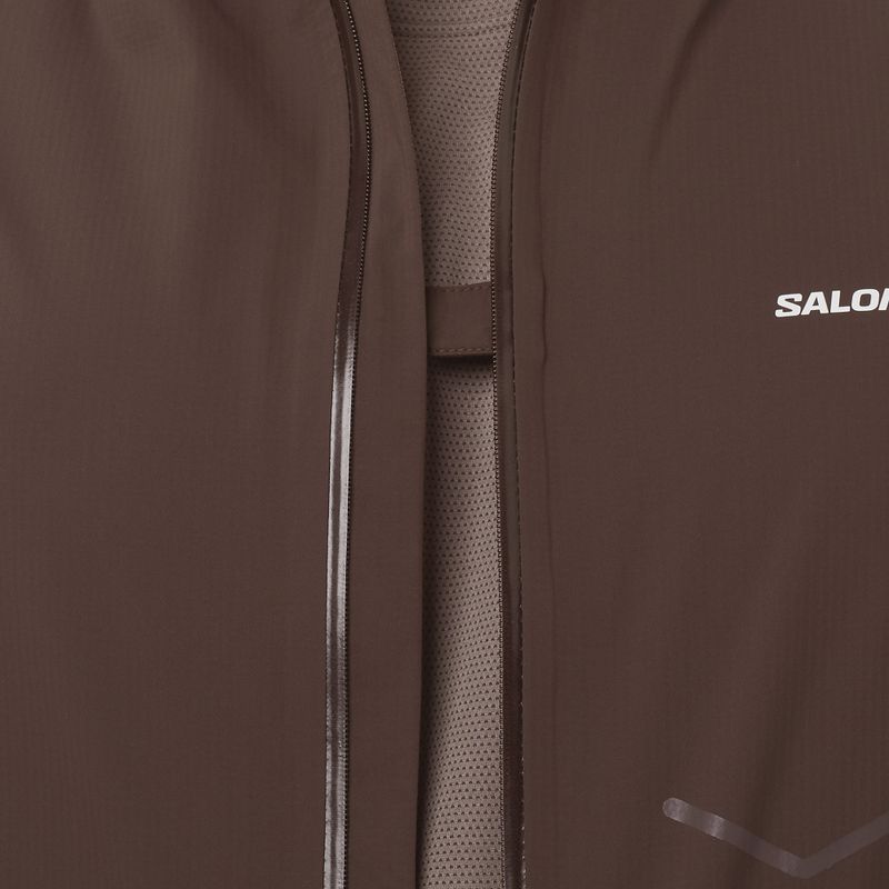 Men's running jacket Salomon Bonatti Waterproof coffee bean 4