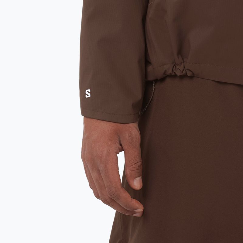 Men's running jacket Salomon Bonatti Waterproof coffee bean 6