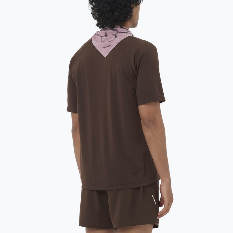 Men's running top Salomon Shakeout Core cofee bean 2