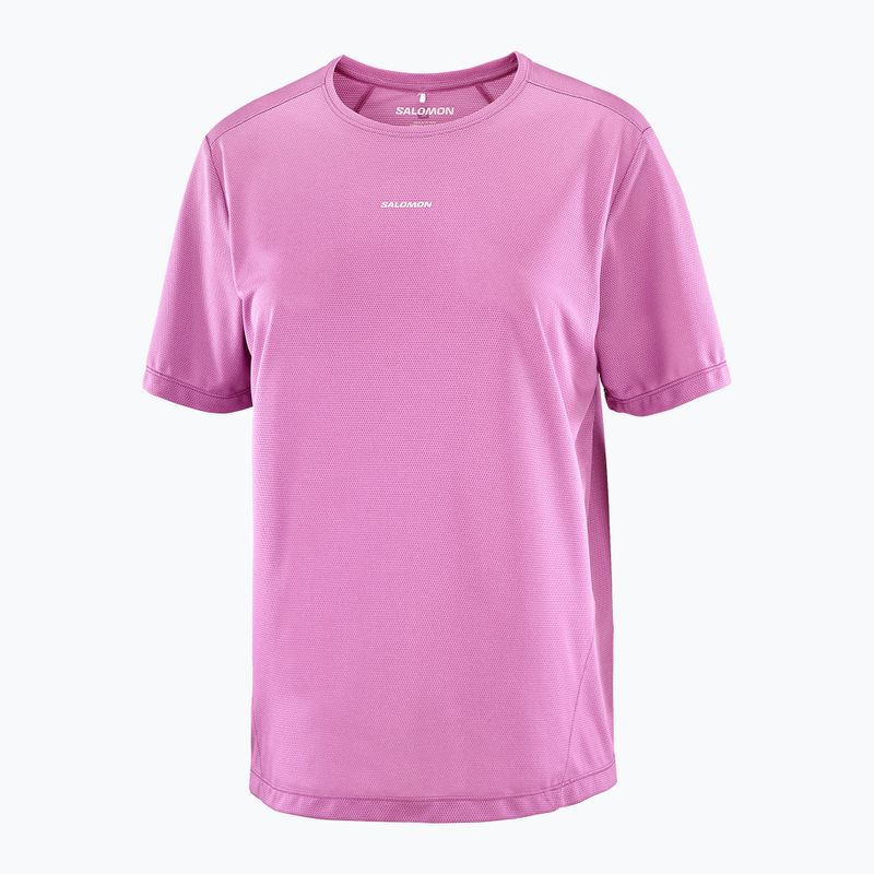 Women's running top Salomon Shakeout Core iris orchid 3